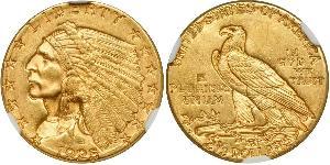 2.5 Dollar 美利堅合眾國 (1776 - ) 金 