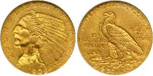 2.5 Dollar 美利堅合眾國 (1776 - ) 金 