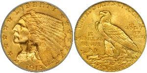 2.5 Dollar 美利堅合眾國 (1776 - ) 金 