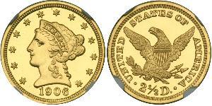 2.5 Dollar 美利堅合眾國 (1776 - ) 金 