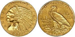 2.5 Dollar 美利堅合眾國 (1776 - ) 金 