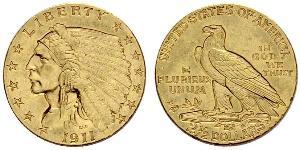2.5 Dollar 美利堅合眾國 (1776 - ) 金 