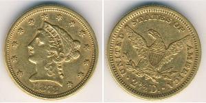 2.5 Dollar 美利堅合眾國 (1776 - ) 金 