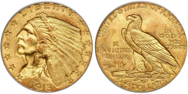 2.5 Dollar 美利堅合眾國 (1776 - ) 金 