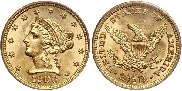 2.5 Dollar 美利堅合眾國 (1776 - ) 金 