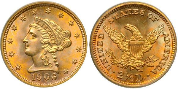 2.5 Dollar 美利堅合眾國 (1776 - ) 金 