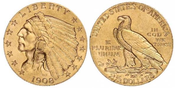 2.5 Dollar 美利堅合眾國 (1776 - ) 金 
