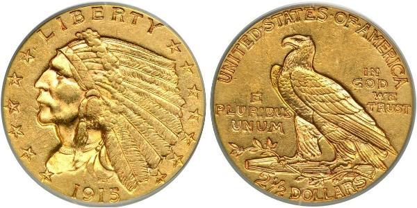 2.5 Dollar 美利堅合眾國 (1776 - ) 金 