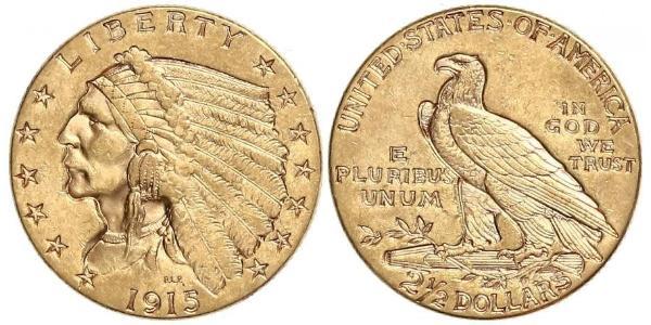 2.5 Dollar 美利堅合眾國 (1776 - ) 金 