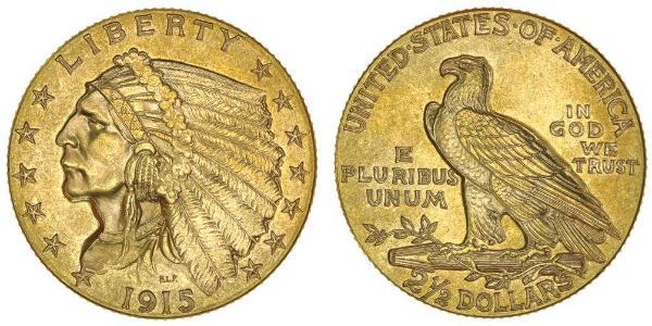 2.5 Dollar 美利堅合眾國 (1776 - ) 金 