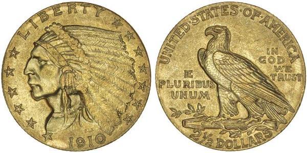2.5 Dollar 美利堅合眾國 (1776 - ) 金 