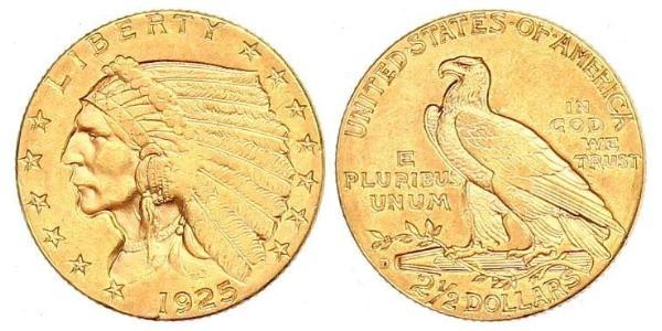 2.5 Dollar 美利堅合眾國 (1776 - ) 金 