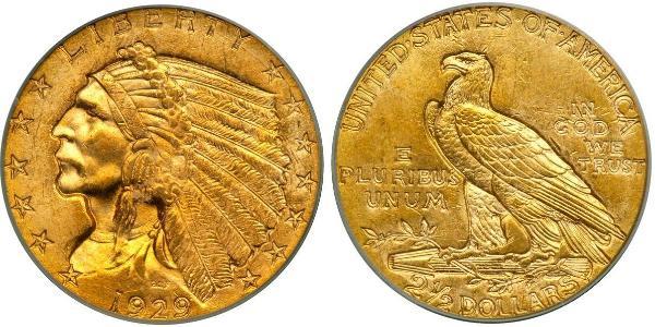 2.5 Dollar 美利堅合眾國 (1776 - ) 金 