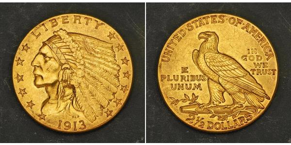 2.5 Dollar 美利堅合眾國 (1776 - ) 金 
