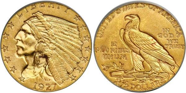 2.5 Dollar 美利堅合眾國 (1776 - ) 金 