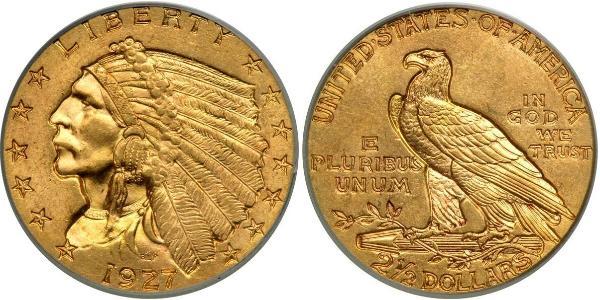 2.5 Dollar 美利堅合眾國 (1776 - ) 金 