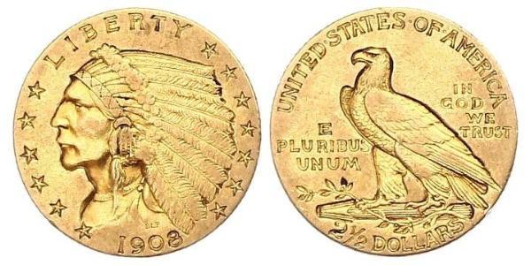 2.5 Dollar 美利堅合眾國 (1776 - ) 金 