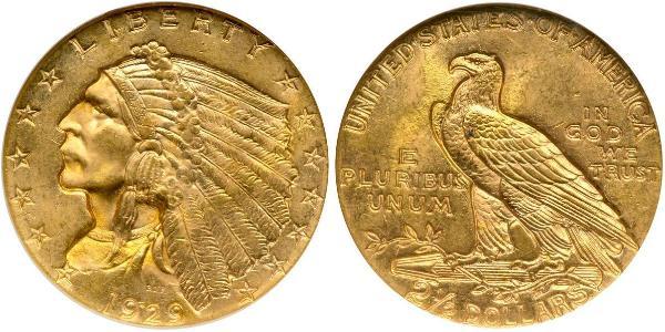 2.5 Dollar 美利堅合眾國 (1776 - ) 金 