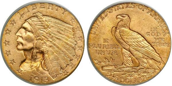 2.5 Dollar 美利堅合眾國 (1776 - ) 金 