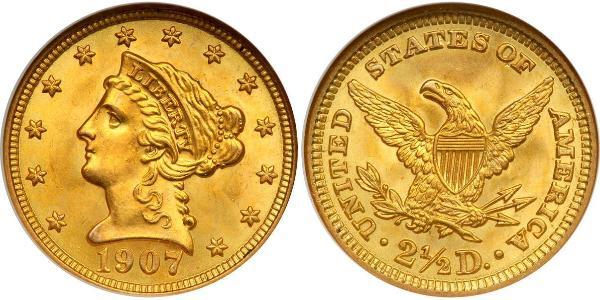 2.5 Dollar 美利堅合眾國 (1776 - ) 金 