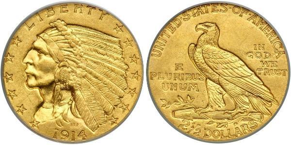 2.5 Dollar 美利堅合眾國 (1776 - ) 金 