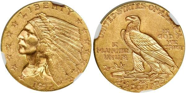2.5 Dollar 美利堅合眾國 (1776 - ) 金 