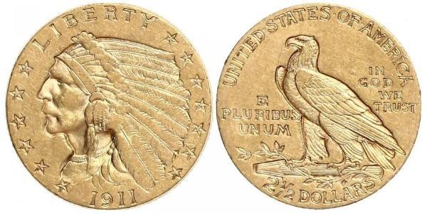 2.5 Dollar 美利堅合眾國 (1776 - ) 金 