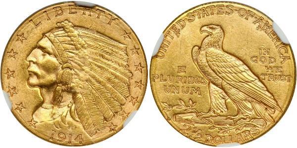 2.5 Dollar 美利堅合眾國 (1776 - ) 金 