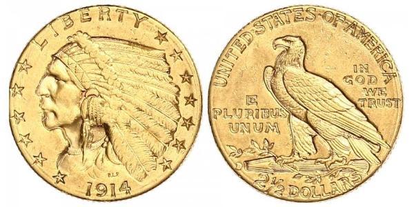 2.5 Dollar 美利堅合眾國 (1776 - ) 金 