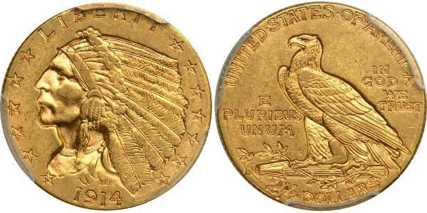 2.5 Dollar 美利堅合眾國 (1776 - ) 金 