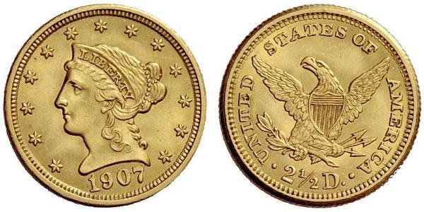 2.5 Dollar 美利堅合眾國 (1776 - ) 金 
