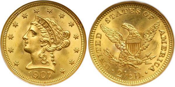 2.5 Dollar 美利堅合眾國 (1776 - ) 金 