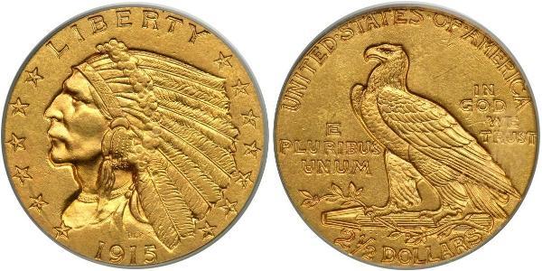 2.5 Dollar 美利堅合眾國 (1776 - ) 金 