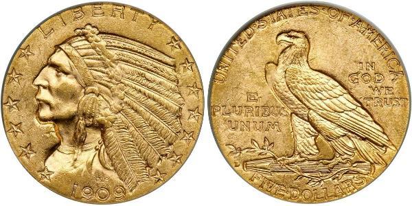 2.5 Dollar 美利堅合眾國 (1776 - ) 金 