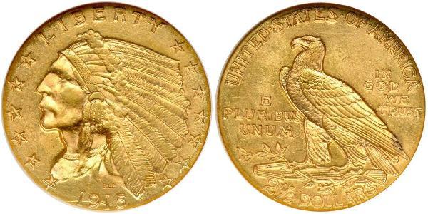 2.5 Dollar 美利堅合眾國 (1776 - ) 金 