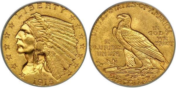 2.5 Dollar 美利堅合眾國 (1776 - ) 金 