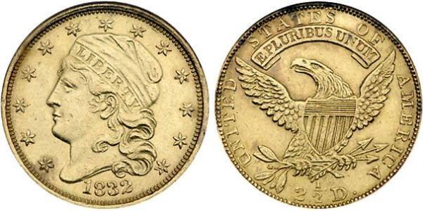 2.5 Dollar 美利堅合眾國 (1776 - ) 金 