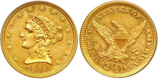 2.5 Dollar 美利堅合眾國 (1776 - ) 金 