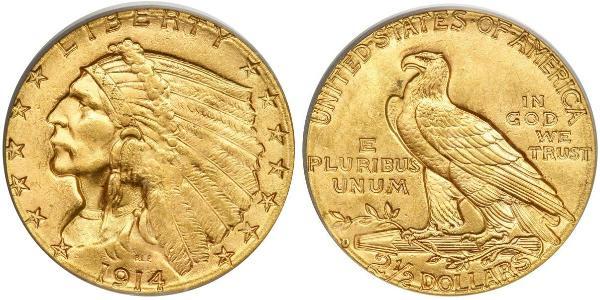 2.5 Dollar 美利堅合眾國 (1776 - ) 金 