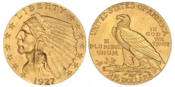 2.5 Dollar 美利堅合眾國 (1776 - ) 金 