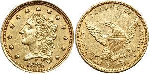 2.5 Dólar Estados Unidos de América (1776 - ) Oro 