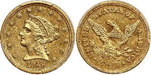 2.5 Dólar Estados Unidos de América (1776 - ) Oro 