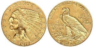 2.5 Dólar Estados Unidos de América (1776 - ) Oro 