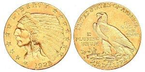 2.5 Dólar Estados Unidos de América (1776 - ) Oro 