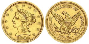 2.5 Dólar Estados Unidos de América (1776 - ) Oro 