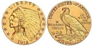 2.5 Dólar Estados Unidos de América (1776 - ) Oro 