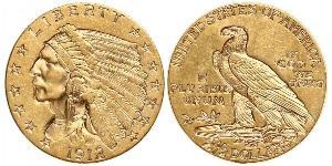 2.5 Dólar Estados Unidos de América (1776 - ) Oro 