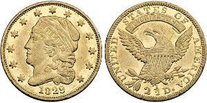 2.5 Dólar Estados Unidos de América (1776 - ) Oro 