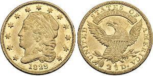 2.5 Dólar Estados Unidos de América (1776 - ) Oro 