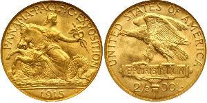 2.5 Dólar Estados Unidos de América (1776 - ) Oro 